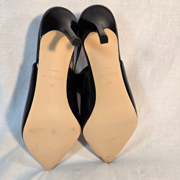 COLE HAAN Liesel Black Leather Slingback High Heel Pump Size 11B New NO Box! - Picture 10 of 16